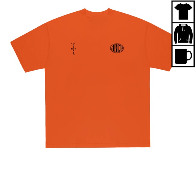 kenny Virgil Abloh Merch Store Cj X Arch Cactus Skate Tee Orange kenny Virgil Abloh Merch Store Cj X Arch Cactus Skate Tee Orange