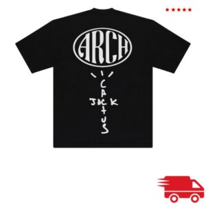 kenny Virgil Abloh Merch Store Cj X Arch Paper Plane Tee Black