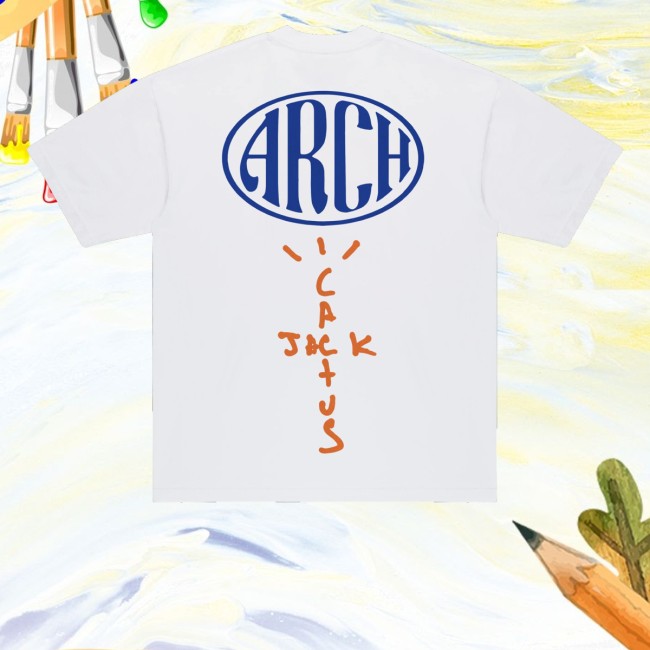 kenny Virgil Abloh Merch Store Cj X Arch Paper Plane Tee White kenny Virgil Abloh Merch Store Cj X Arch Paper Plane Tee White