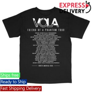 kenny Vola Merch Store 2025 Black Tour Tee