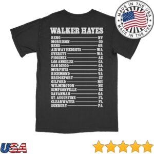kenny Walker Hayes Merch Store Photo Tour Tee 25