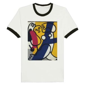 kenny Wall Of Story Merch Shop Abstract '43 Elegance Unisex Ringer T Shirt
