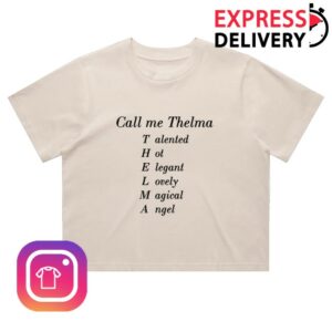 kenny Warner Music Australia Merch Thelma Plum Call Me Thelma Crop Tee kenny Warner Music Australia Merch Thelma Plum Call Me Thelma Crop Tee