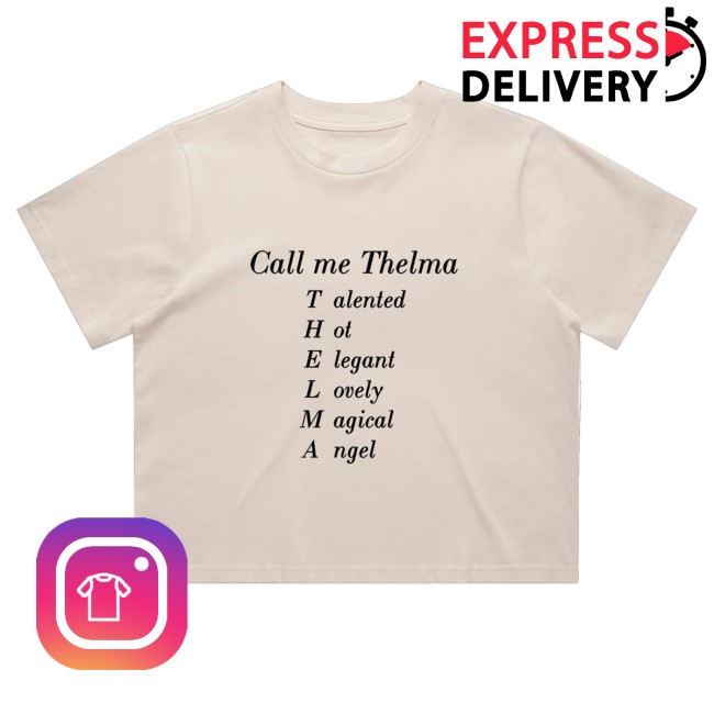 kenny Warner Music Australia Merch Thelma Plum Call Me Thelma Crop Tee kenny Warner Music Australia Merch Thelma Plum Call Me Thelma Crop Tee