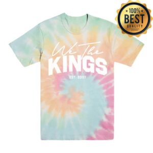 kenny We The Kings Merch Store Tour Date Tee Tie Dye Front Only