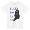 kenny What Mart Merch 1976 Qsl Card Lucky Number 13 Black Cat Custom Reproduction Tshirt