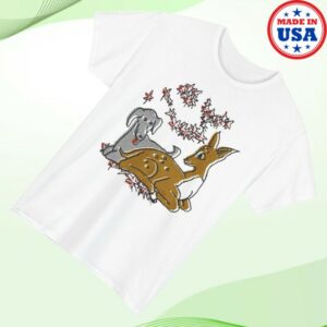 kenny What Mart Merch Original Drawing Deer And Dog Love Tshirt0