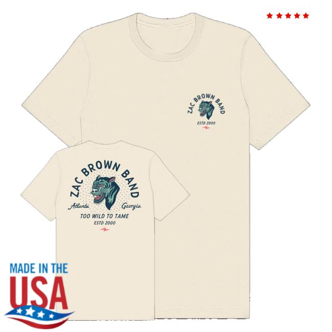 kenny Zac Brown Band Merch Shop Too Wild To Tame Tee kenny Zac Brown Band Merch Shop Too Wild To Tame Tee