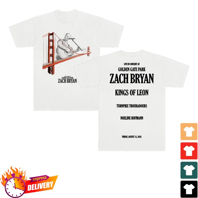 kenny Zach Bryan Merch Store Golden Gate Park Bridge Shirtss kenny Zach Bryan Merch Store Golden Gate Park Bridge Shirtss