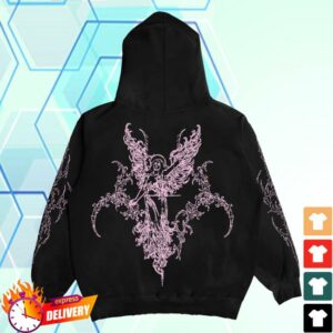 kenny sau 8Thwndr Merch Shop Sigil Angel Hoodie Black