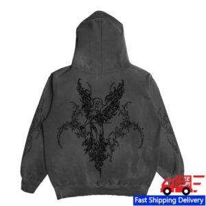 kenny sau 8Thwndr Merch Shop Sigil Angel Hoodie Vintage Black kenny sau 8Thwndr Merch Shop Sigil Angel Hoodie Vintage Black