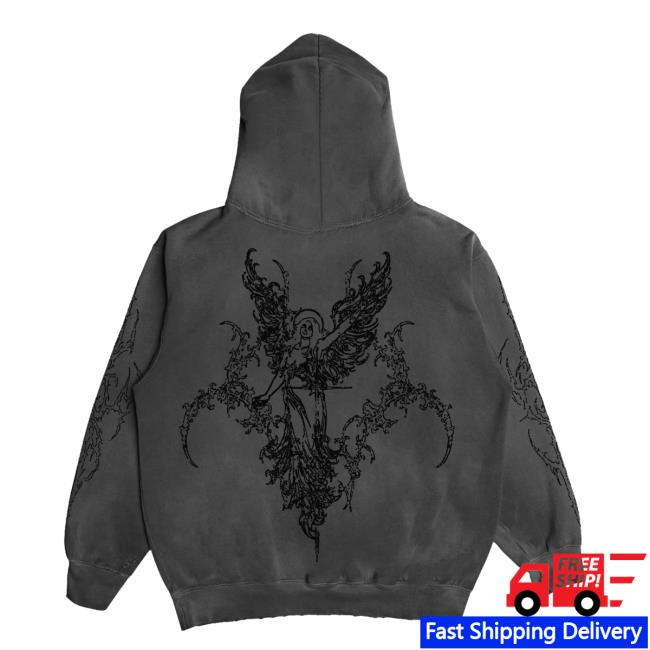 kenny sau 8Thwndr Merch Shop Sigil Angel Hoodie Vintage Black kenny sau 8Thwndr Merch Shop Sigil Angel Hoodie Vintage Black