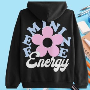 kenny sau Alexandra Kay Shop Merch Feminine Energy Black Hoodie