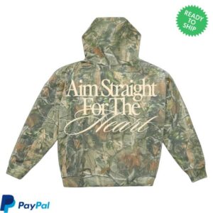 kenny sau Alexandra Kay Shop Merch Straight For The Heart Camo Hoodie