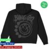 kenny sau Blink 182 Store Shop Merch Spray Paint Smiley Black Zip Hoodie