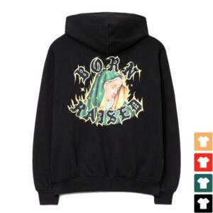 kenny sau Born X Raised Merch Guadalupe Zip Up Hoodie