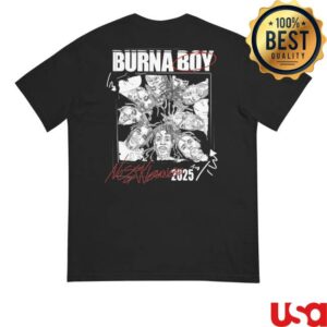 kenny sau Burna Boy Merch Shop Many Faces T Shirt