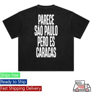 kenny sau Caracas Merch Shop Parece Sao Paulo Black Tee