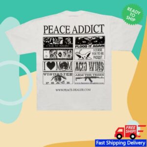 kenny sau Farmers Daughter Merch Peace Addict Tee