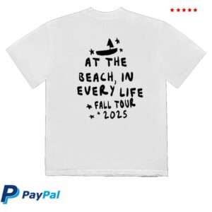 kenny sau Gigi Perez Music Shop Merch At The Beach In Every Life Tour T Shirt