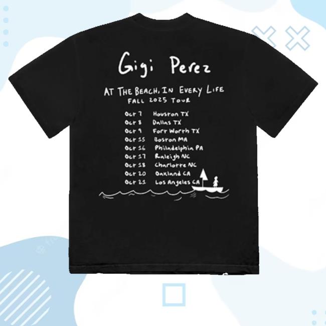 kenny sau Gigi Perez Music Shop Merch Tour Photo Tee kenny sau Gigi Perez Music Shop Merch Tour Photo Tee