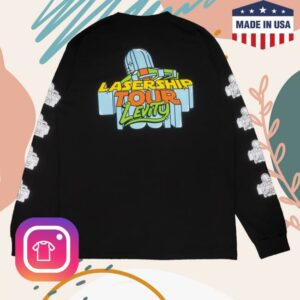 kenny sau Levity Merch Shop Lasership Tour Spaceship Long Sleeve In Black kenny sau Levity Merch Shop Lasership Tour Spaceship Long Sleeve In Black