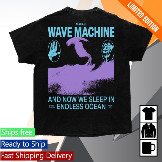 kenny sau Makari Band Merch Store Makari Wave Machine Black Tee kenny sau Makari Band Merch Store Makari Wave Machine Black Tee