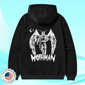 kenny sau Nerdy Wave Merch Shop Mothman Zipper Hoodie