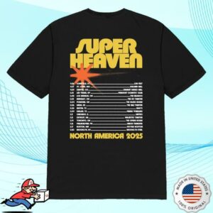 kenny sau Super Heaven Store Merch Shop North America 2025 Tour Tee