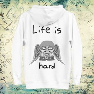 kenny sau Xposed Store Merch Life Is Hard White Black Hoodie kenny sau Xposed Store Merch Life Is Hard White Black Hoodie
