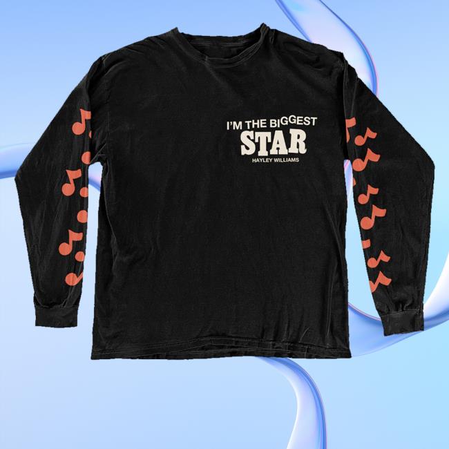kenny trc Hayley Williams Merch Shop Biggest Star Black Long Sleeve kenny trc Hayley Williams Merch Shop Biggest Star Black Long Sleeve