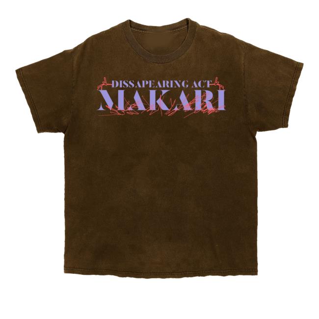 kenny trc Makari Band Merch Store Disappearing Act T Shirt kenny trc Makari Band Merch Store Disappearing Act T Shirt