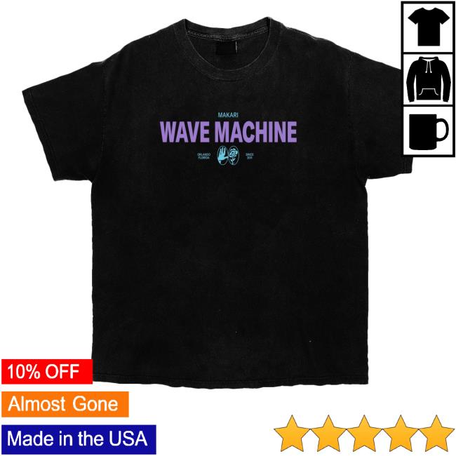 kenny trc Makari Band Merch Store Makari Wave Machine Black Tee kenny trc Makari Band Merch Store Makari Wave Machine Black Tee