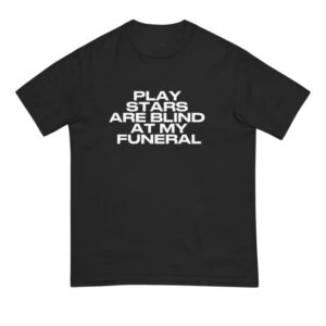 kenny trc Paris Hilton Merch Shop Play Stars Are Blind At My Funeral Black Tee