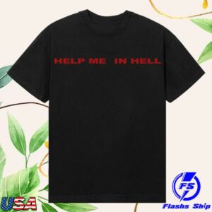 kenny trc Revenge Merch Shop Help Me In Hell Tee Black Red