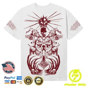 kenny trc Revenge Merch Shop Shrine Tee White Maroon