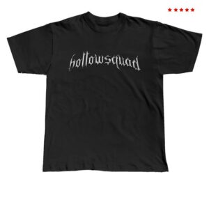 kenny trc The Hollowsquad Merch Store Winged Chrome Black Tee