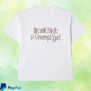 kenny trc Zodiac Merch Shop Exodus Drunk, High, Unemployed T Shirt