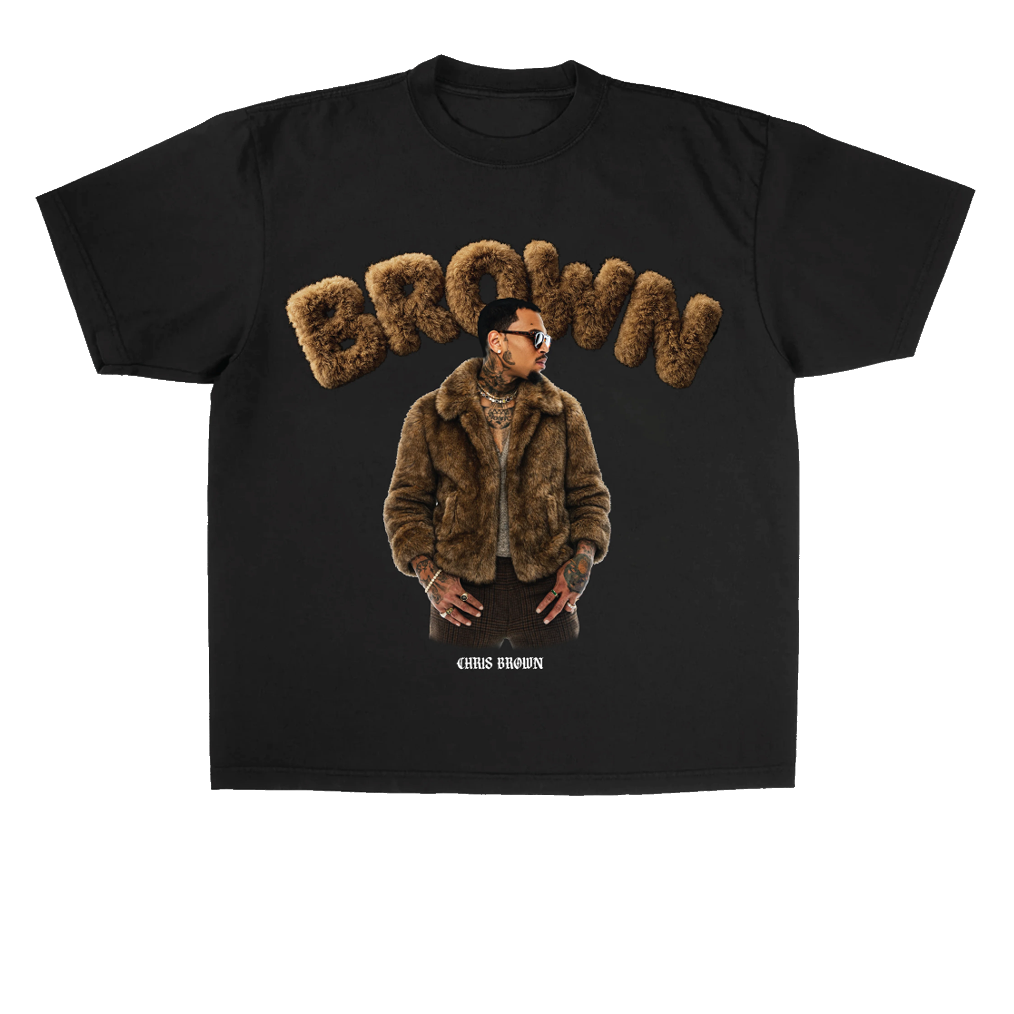 Chris Brown Merch Store Fuzzy Brown Shirts Chris Brown Merch Store Fuzzy Brown Shirts