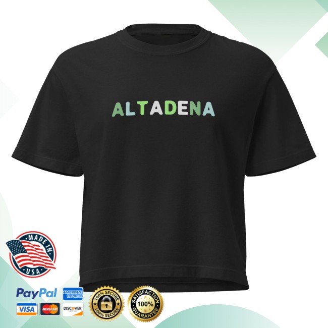 kenny A Frame Pottery Merch Altadena Shades Of Green Boxy Tee kenny A Frame Pottery Merch Altadena Shades Of Green Boxy Tee