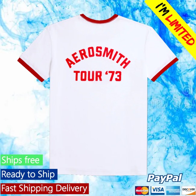 Aerosmith Merch Store The Legendary Debut Ringer Shirt 3 Aerosmith Merch Store The Legendary Debut Ringer Shirt