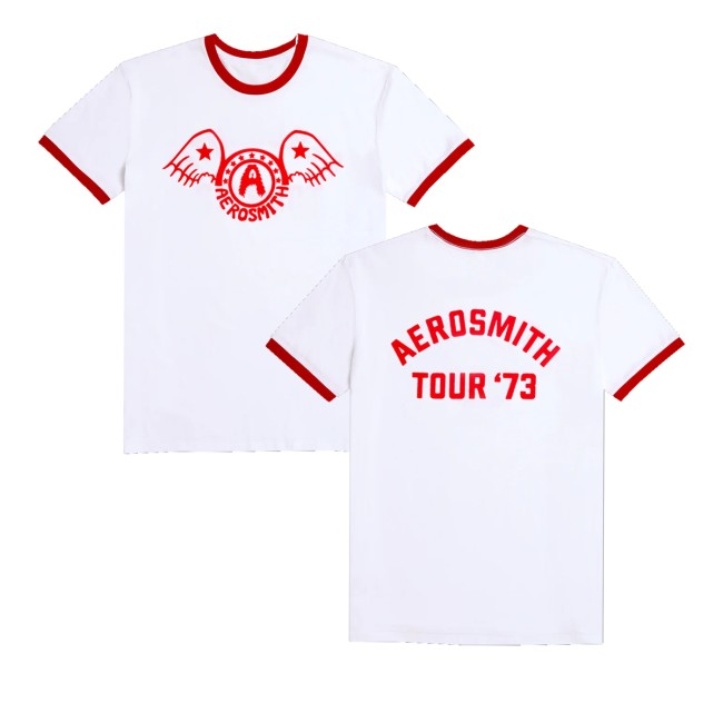Aerosmith Merch Store The Legendary Debut Ringer Shirt 5 Aerosmith Merch Store The Legendary Debut Ringer Shirt
