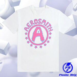 Aerosmith Merch White Star T-Shirt