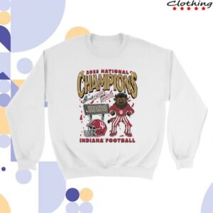 America Gameday Spirit Merch Shop Indiana Football 2025 National Champions Hoosier The Bison Sweatshirt