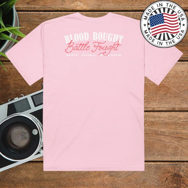 Anne Wilson Merch Hey Girl Nation Battle Fought Pink T-Shirt 5 Anne Wilson Merch Hey Girl Nation Battle Fought Pink T-Shirt