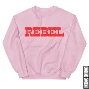 Anne Wilson Merch Pink Rebel Crewneck Sweatshirt