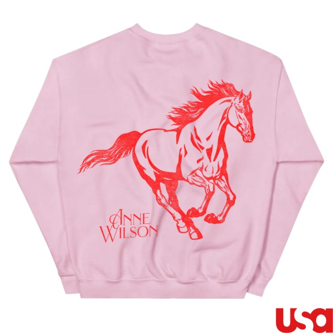 Anne Wilson Merch Pink Rebel Crewneck Sweatshirt 5 Anne Wilson Merch Pink Rebel Crewneck Sweatshirt