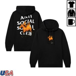 kenny Anti Social Social Club Store Merch Assc Cny Hoodie Blackss
