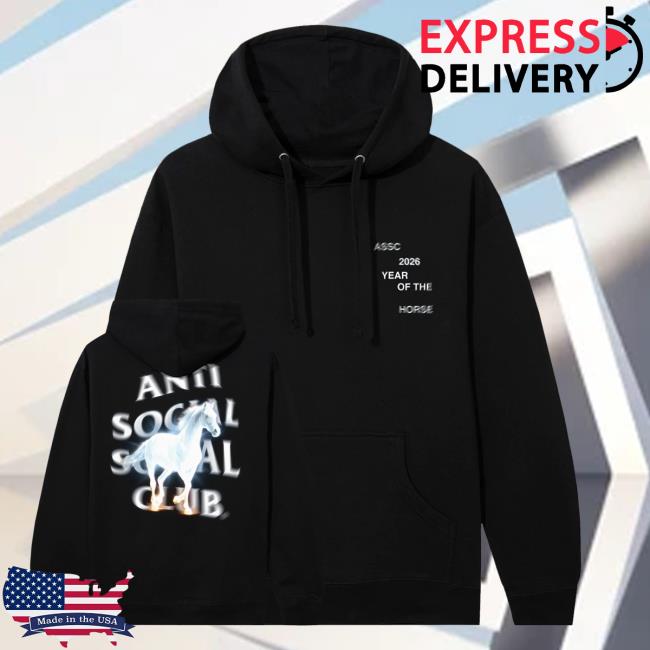 kenny Anti Social Social Club Store Merch Shop Assc Glowing Horse Hoodie kenny Anti Social Social Club Store Merch Shop Assc Glowing Horse Hoodie