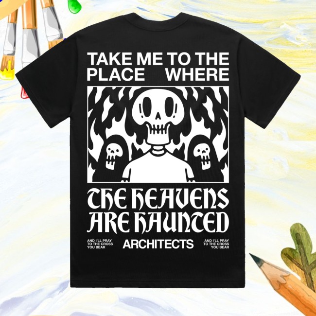 Architects Merch Store Broken Mirror Heavens Black Shirt 3 Architects Merch Store Broken Mirror Heavens Black Shirt